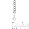 Thumbnail Image 3 of 6.5mm Curb Chain Anklet in Sterling Silver - 9"