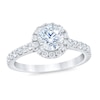 Thumbnail Image 0 of Royal Asscher® 1.25 CT. T.W. Diamond Frame Engagement Ring in 14K White Gold