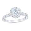 Thumbnail Image 1 of Royal Asscher® 1.25 CT. T.W. Diamond Frame Engagement Ring in 14K White Gold