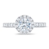 Thumbnail Image 2 of Royal Asscher® 1.25 CT. T.W. Diamond Frame Engagement Ring in 14K White Gold