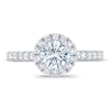 Thumbnail Image 3 of Royal Asscher® 1.25 CT. T.W. Diamond Frame Engagement Ring in 14K White Gold