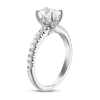 Thumbnail Image 1 of Royal Asscher® 1.32 CT. T.W. Oval Diamond Engagement Ring in 14K White Gold