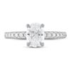Royal Asscher® CT. T.W. Oval Diamond Engagement Ring in 14K White Gold