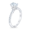 Thumbnail Image 1 of Royal Asscher® 1.00 CT. T.W. Oval Diamond Engagement Ring in 14K White Gold