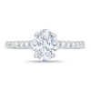 Thumbnail Image 2 of Royal Asscher® 1.00 CT. T.W. Oval Diamond Engagement Ring in 14K White Gold