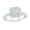 Thumbnail Image 0 of Royal Asscher® 1.00 CT. T.W. Diamond Double Frame Engagement Ring in 14K White Gold