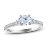 Thumbnail Image 1 of Royal Asscher® 1.00 CT. T.W. Diamond Tri-Sides Engagement Ring in 14K White Gold