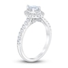 Thumbnail Image 1 of Royal Asscher® 1.00 CT. T.W. Pear-Shaped Diamond Frame Engagement Ring in 14K White Gold