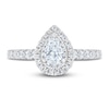 Thumbnail Image 2 of Royal Asscher® 1.00 CT. T.W. Pear-Shaped Diamond Frame Engagement Ring in 14K White Gold