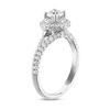 Thumbnail Image 1 of Royal Asscher® 1.00 CT. T.W. Diamond Double Frame Engagement Ring in 14K White Gold
