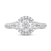 Thumbnail Image 3 of Royal Asscher® 1.00 CT. T.W. Diamond Double Frame Engagement Ring in 14K White Gold