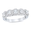 Thumbnail Image 0 of Royal Asscher® 1.25 CT. T.W. Diamond Frame Five Stone Anniversary Band in 14K White Gold