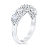 Thumbnail Image 1 of Royal Asscher® 1.25 CT. T.W. Diamond Frame Five Stone Anniversary Band in 14K White Gold