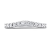 Thumbnail Image 2 of Royal Asscher® 0.50 CT. T.W. Diamond Chevron Anniversary Band in 14K White Gold