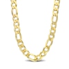 Thumbnail Image 1 of 14.5mm Figaro Chain Necklace in Sterling Silver with Yellow Rhodium - 22"