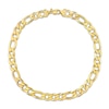 Thumbnail Image 3 of 14.5mm Figaro Chain Necklace in Sterling Silver with Yellow Rhodium - 22"