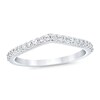 Royal Asscher® 0.25 CT. T.W. Diamond Contour Anniversary Band in 14K White Gold
