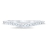 Royal Asscher® 0.25 CT. T.W. Diamond Contour Anniversary Band in 14K White Gold