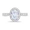Thumbnail Image 3 of Royal Asscher® 1.50 CT. T.W. Oval Diamond Frame Engagement Ring in 14K White Gold