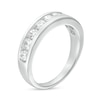 Thumbnail Image 2 of 1.00 CT. T.W. Certified Lab-Created Diamond Nine Stone Anniversary Band in 14K White Gold (F/SI2)