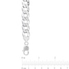 Thumbnail Image 3 of 12.5mm Curb Chain Necklace in Sterling Silver - 24"