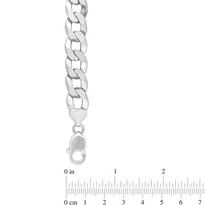 12.5mm Curb Chain Necklace in Sterling Silver