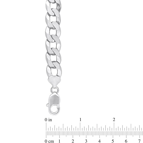 12.5mm Curb Chain Necklace in Sterling Silver