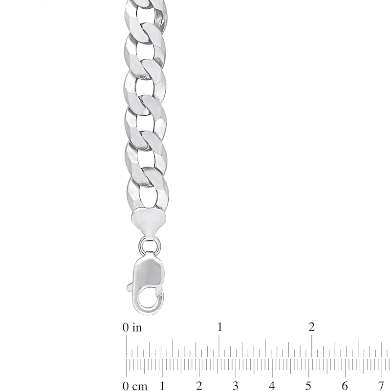 Main Image 4 of 12.5mm Curb Chain Necklace in Sterling Silver - 24"