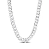 Thumbnail Image 1 of 12.5mm Curb Chain Necklace in Sterling Silver - 24&quot;