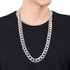 Thumbnail Image 2 of 12.5mm Curb Chain Necklace in Sterling Silver - 24&quot;