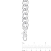 Thumbnail Image 4 of 12.5mm Curb Chain Necklace in Sterling Silver - 24&quot;