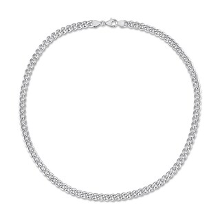 6.5mm Curb Chain Necklace in Sterling Silver