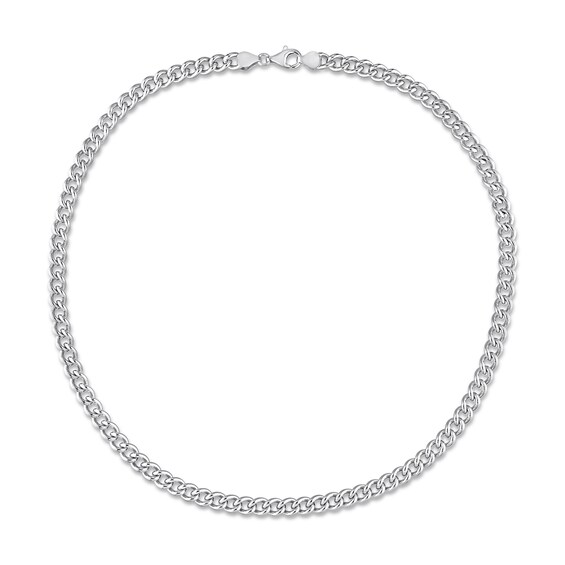 6.5mm Curb Chain Necklace in Sterling Silver