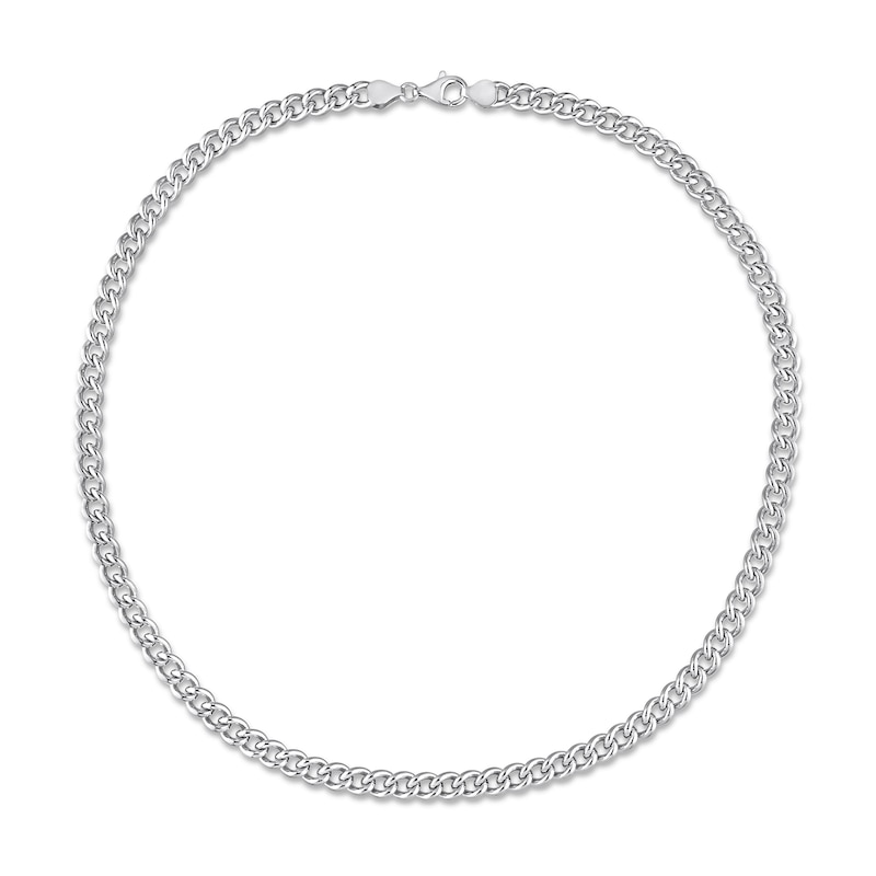 6.5mm Curb Chain Necklace in Sterling Silver