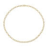 8.0mm Rolo Chain Necklace in Sterling Silver with Yellow Rhodium - 24"