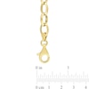 Thumbnail Image 4 of 8.0mm Rolo Chain Necklace in Sterling Silver with Yellow Rhodium - 24"