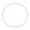 4.4mm Curb Chain Necklace in Sterling Silver with Rose Rhodium