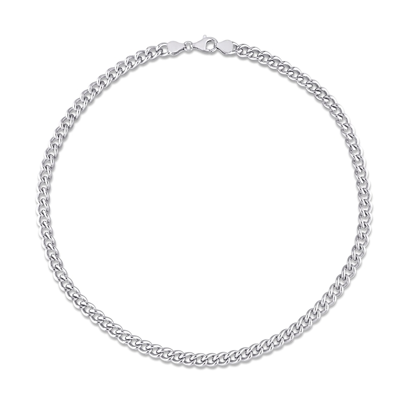 6.5mm Curb Chain Necklace in Sterling Silver|Peoples Jewellers