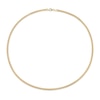 Thumbnail Image 3 of 4.4mm Curb Chain Necklace in Sterling Silver with Yellow Rhodium - 24"
