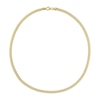 Thumbnail Image 3 of 4.4mm Curb Chain Necklace in Sterling Silver with Yellow Rhodium - 20"
