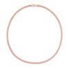 Thumbnail Image 3 of 4.4mm Curb Chain Necklace in Sterling Silver with Rose Rhodium - 20"
