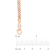 4.4mm Curb Chain Necklace in Sterling Silver with Rose Rhodium - 20"