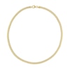 Thumbnail Image 3 of 4.4mm Curb Chain Necklace in Sterling Silver with Yellow Rhodium