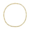 Thumbnail Image 3 of 5.5mm Figaro Chain Necklace in Sterling Silver with Yellow Rhodium - 20"