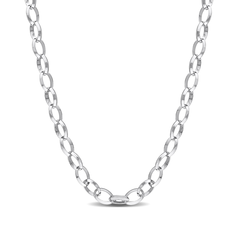 8.0mm Rolo Chain Necklace in Sterling Silver - 24"|Peoples Jewellers