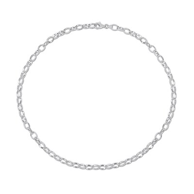 8.0mm Rolo Chain Necklace in Sterling Silver - 24"