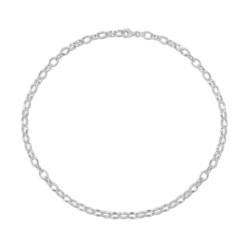 8.0mm Rolo Chain Necklace in Sterling Silver - 24"