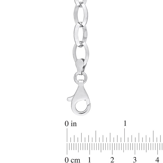 8.0mm Rolo Chain Necklace in Sterling Silver - 24"