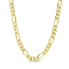 Thumbnail Image 1 of 5.5mm Figaro Chain Necklace in Sterling Silver with Yellow Rhodium