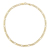 Thumbnail Image 3 of 5.5mm Figaro Chain Necklace in Sterling Silver with Yellow Rhodium